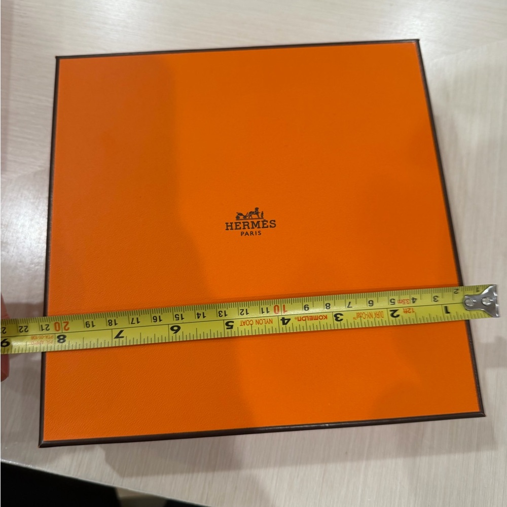 Hermes Orange Gift Box with Black Logo